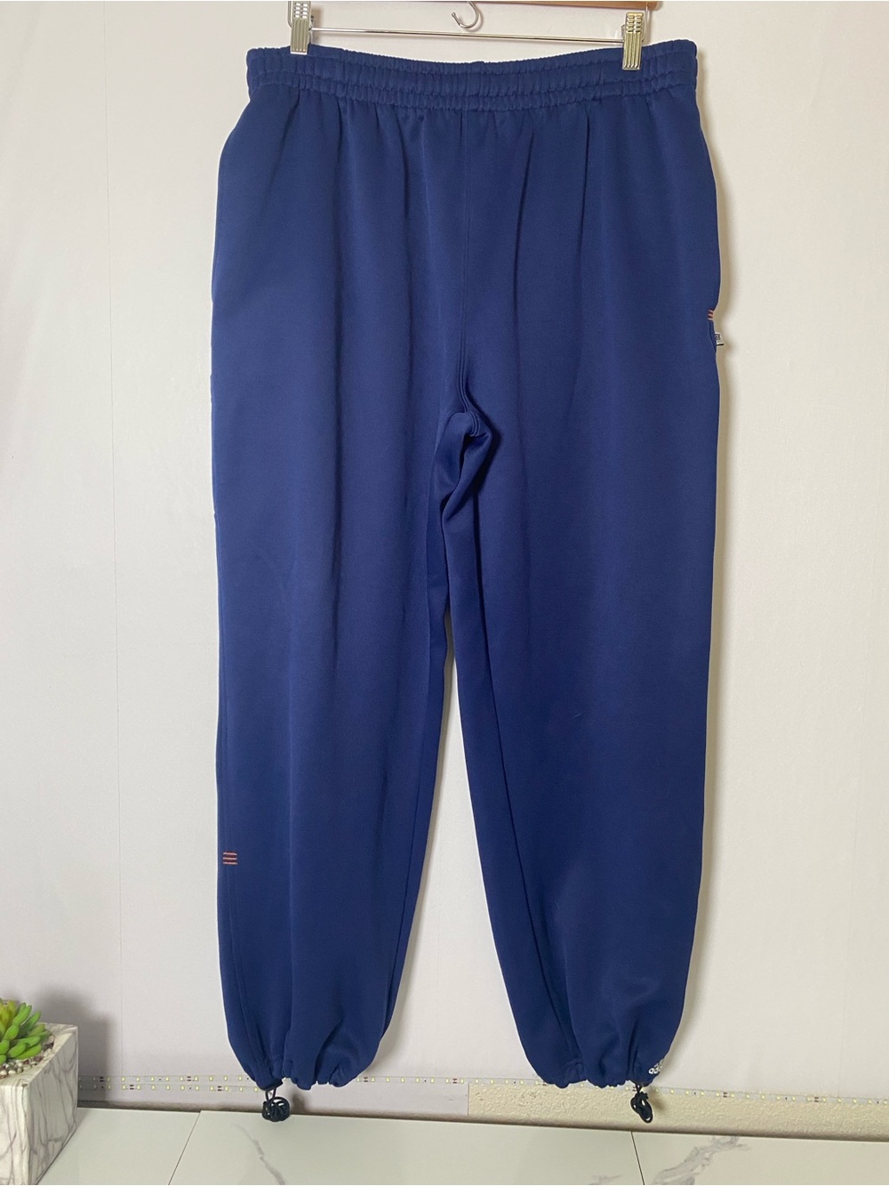 Adidas Men's Jogger Pants 3 Stripes XL Blue Vintage 90's
